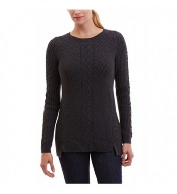 NAUTICA WOMENS SINGLE CABLE SWEATER