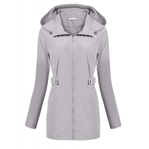 Women's Waterproof Lightweight Raincoat Outdoor Anorak With Hood ...