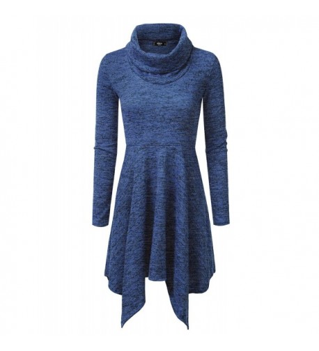 NINEXIS Heathered Handkerchief Sweater ROYALBLUE