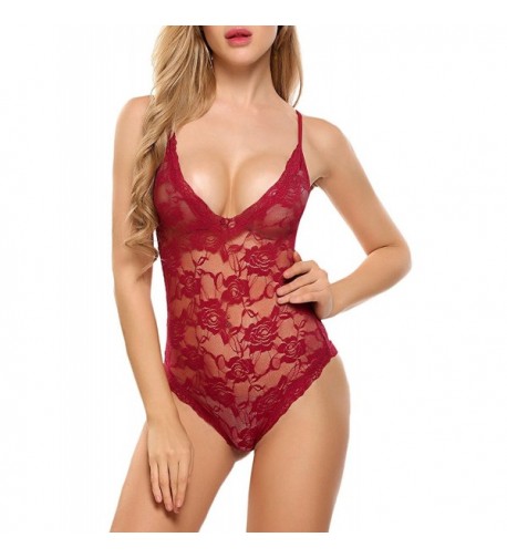 POPIV Lingerie Women Babydoll Bodysuit