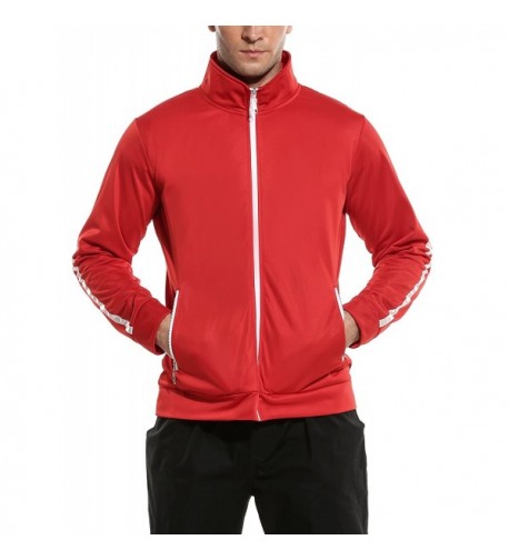 COOFANDY Zip up Turtleneck Track Jacket