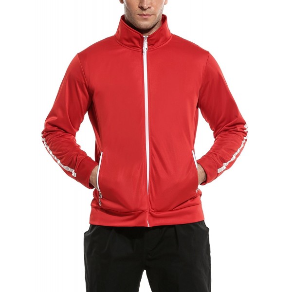 COOFANDY Zip up Turtleneck Track Jacket