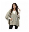 Ohconcept Collection Striped Poncho Brown