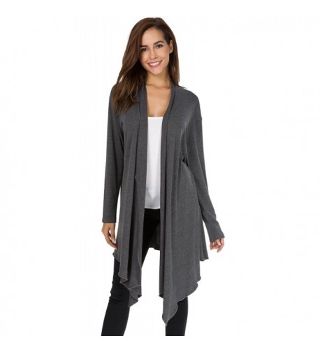 Womens Casual Sleeve Irregular Cardigan