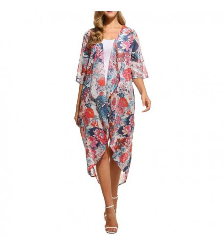 Kulzer Floral Chiffon Cardigan Colorful