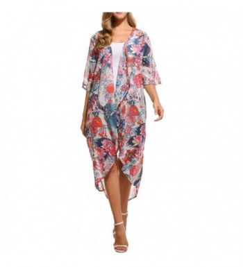 Kulzer Floral Chiffon Cardigan Colorful