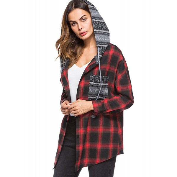 Lyoye Womens Classic Hoodie Button up