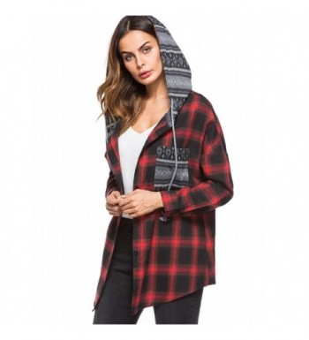 Lyoye Womens Classic Hoodie Button up