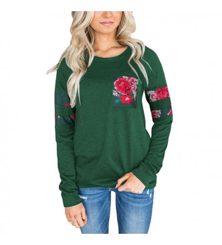 Zhaoyun Womens Crewneck Sweatshirt Green M