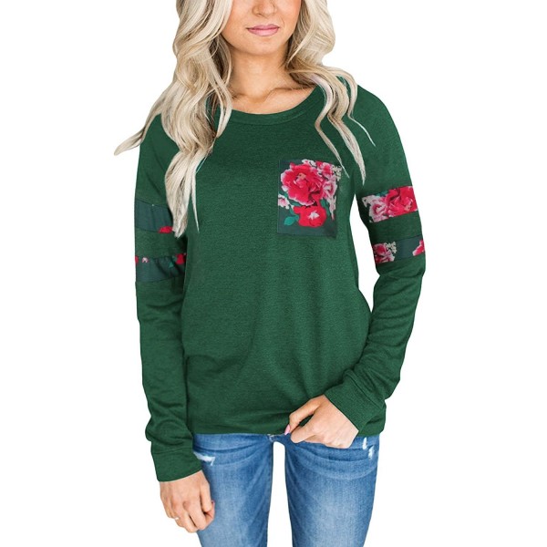 Zhaoyun Womens Crewneck Sweatshirt Green M