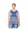 OneWorld Sleeveless Printed Crochet Applique