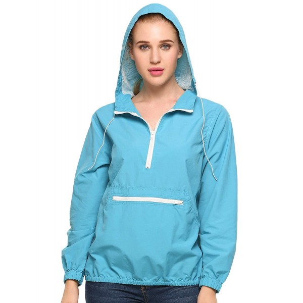 Women's Packable Hooded Outerwear Waterproof & Breathable Rain Jacket ...