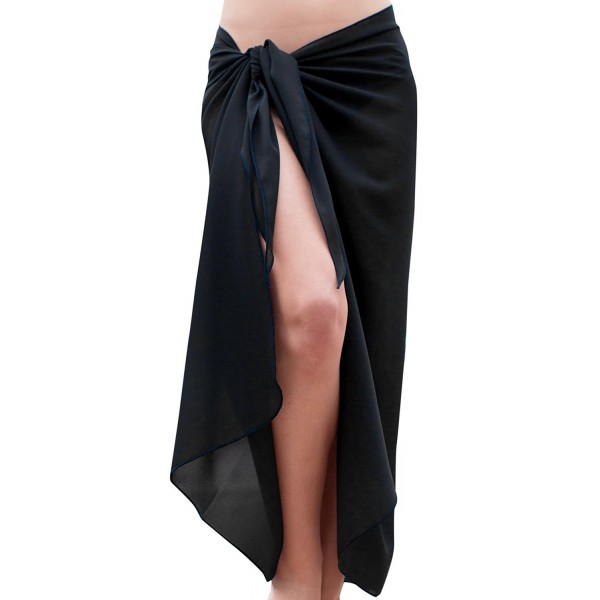 Sarong Bathing Suit Sheer Chiffon Plus Bikini Cover ups Womens Swimsuit ...