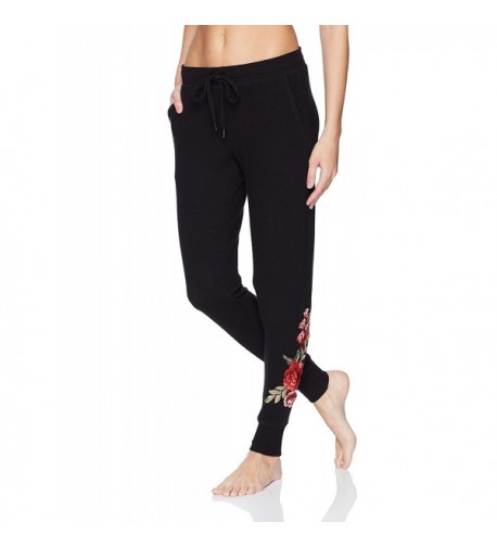 PJ Salvage Womens Embroidered Jogger