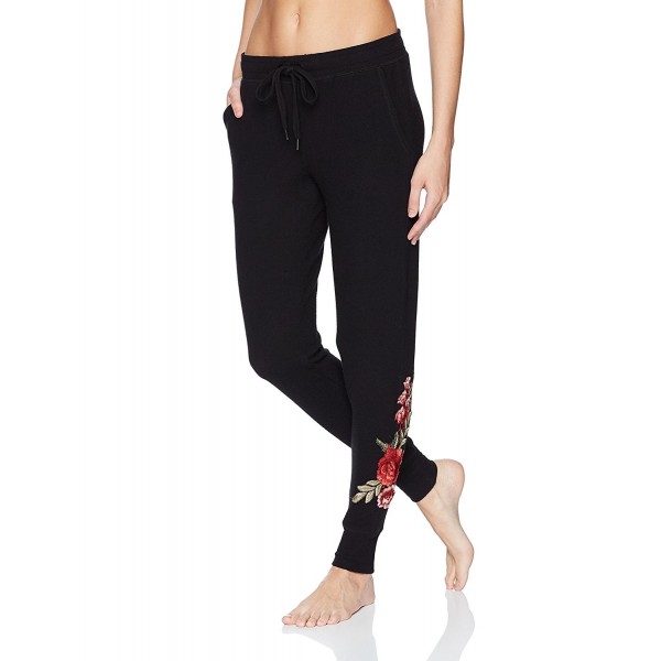 PJ Salvage Womens Embroidered Jogger