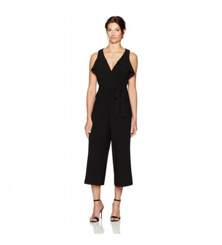 Julian Taylor Womens Belted Jumpsuit