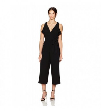 Julian Taylor Womens Belted Jumpsuit