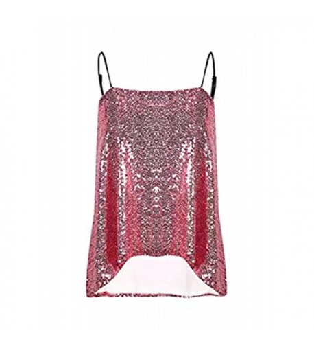 Hodoyi Women Glitter Sequin Cami