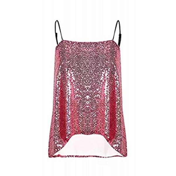 Hodoyi Women Glitter Sequin Cami