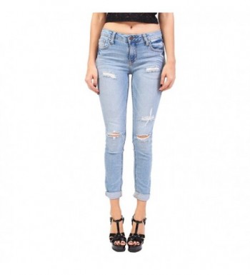 Ci Sono Middle Distressed Cropped