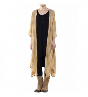 Mordenmiss Womens Loose Cardigan Yellow