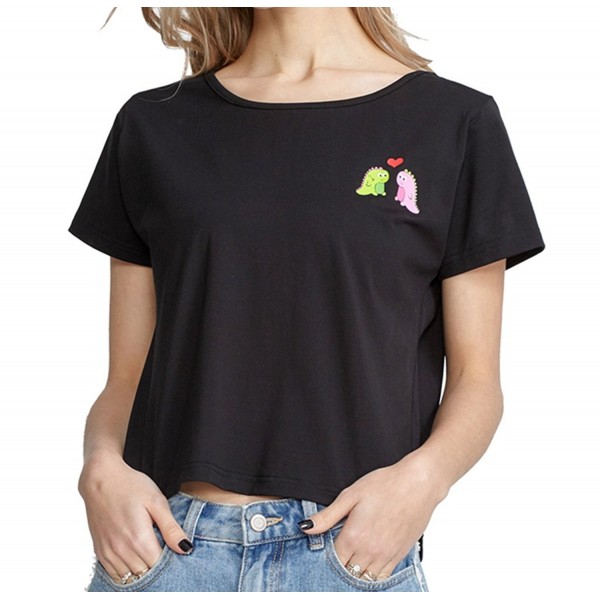 STICKON Dinosaur Graphic Shirts Women