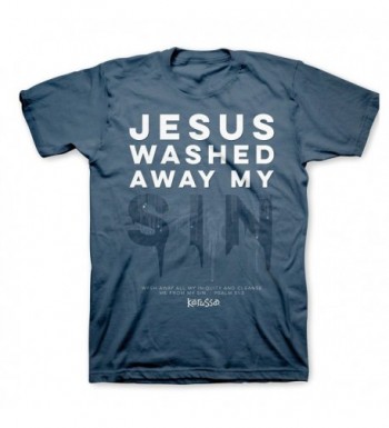 Jesus Washed T Shirt Slate Medium