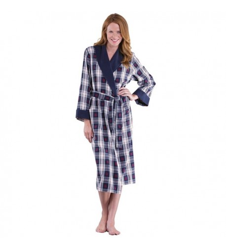 PajamaGram Snowfall Plaid Cotton Flannel