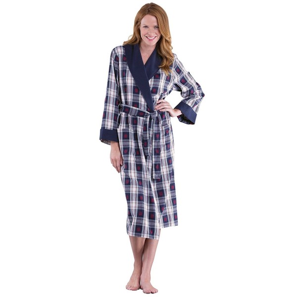 PajamaGram Snowfall Plaid Cotton Flannel