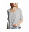 Yucharmyi Womens Cutout T Shirt Stretchy