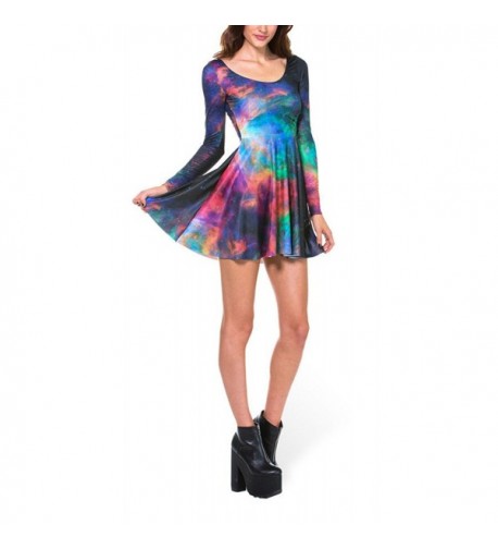 Galaxy Stretchy Polyester Spandex Crewneck