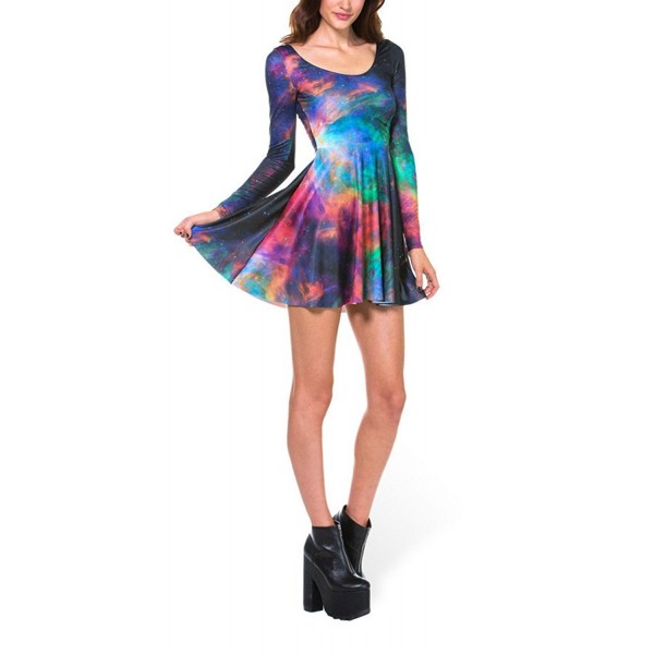 Galaxy Stretchy Polyester Spandex Crewneck