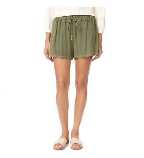 Splendid Womens Voile Shorts Olive