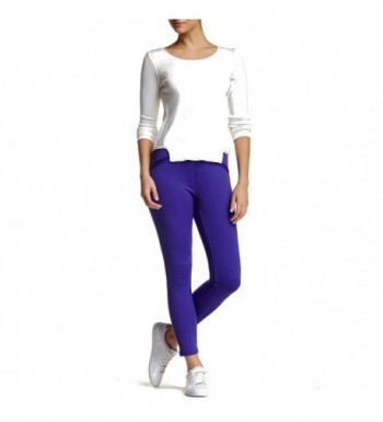 Satin Jersey Skimmer Leggings Purple