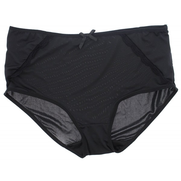Initmates Women's Sexy Plus Size Brief Underwear (3 PR) - Animal Print  Black - CO12O17Z5LH