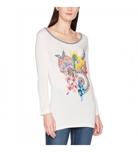 Desigual Womens Knitted Sleeve T Shirt