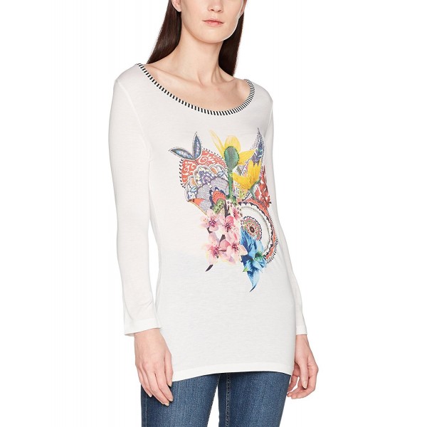 Desigual Womens Knitted Sleeve T Shirt