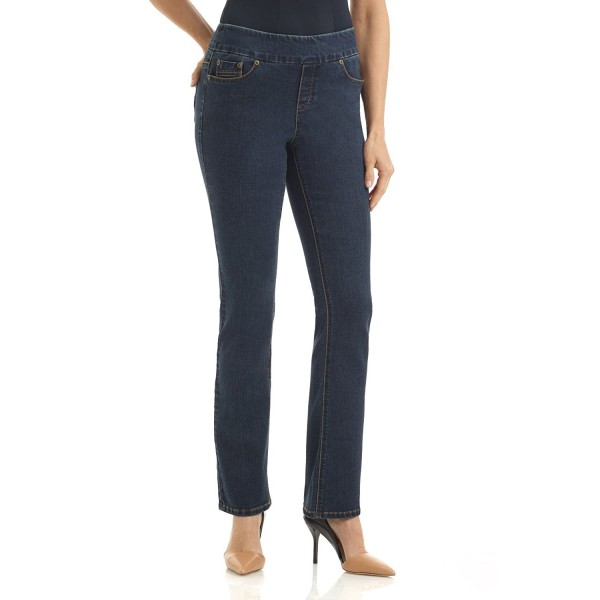 Jeans Women's Ease in to Comfort Fit Stretch Straight Leg Denim Pants ...