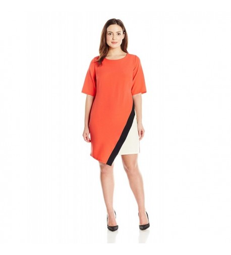 Robbie Womens Plus Size Round Sleeve