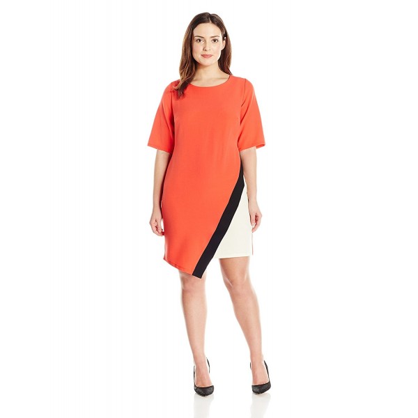 Robbie Womens Plus Size Round Sleeve