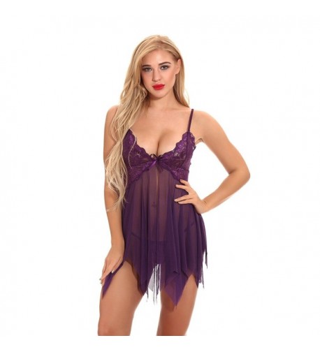 Fanhong Lingerie Babydoll Sleepwear Chemise