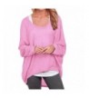 Oryer Womens Oversized Shoulder Pullover