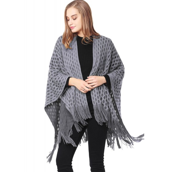 ZLYC Womens Checked Knitted Winter