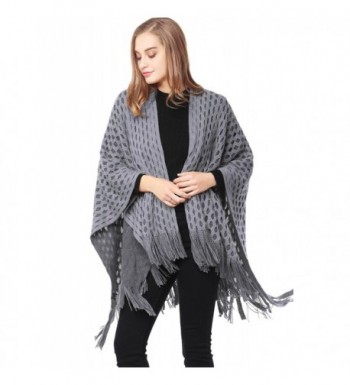 ZLYC Womens Checked Knitted Winter