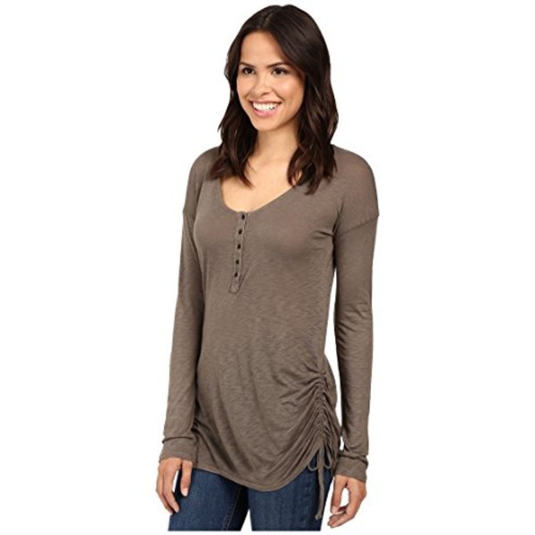 Splendid Womens Henley Military T Shirt