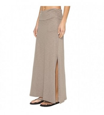 Womens Montauket Long Skirt - Cocoa - CV12I87517F