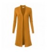 Womens Stretch Longline Cardigan Mustard