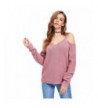 Milumia Womens Shoulder Pullovers Sweater