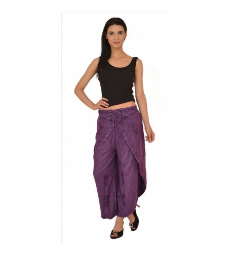 Rayon Stone Embroidered Aladdin Dhoti