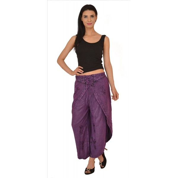 Rayon Stone Embroidered Aladdin Dhoti